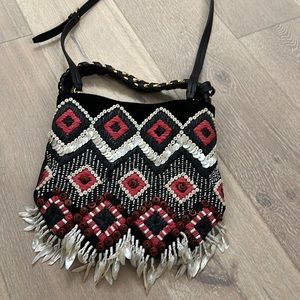 Tory Burch Brooke Embellished Small Boho Bag